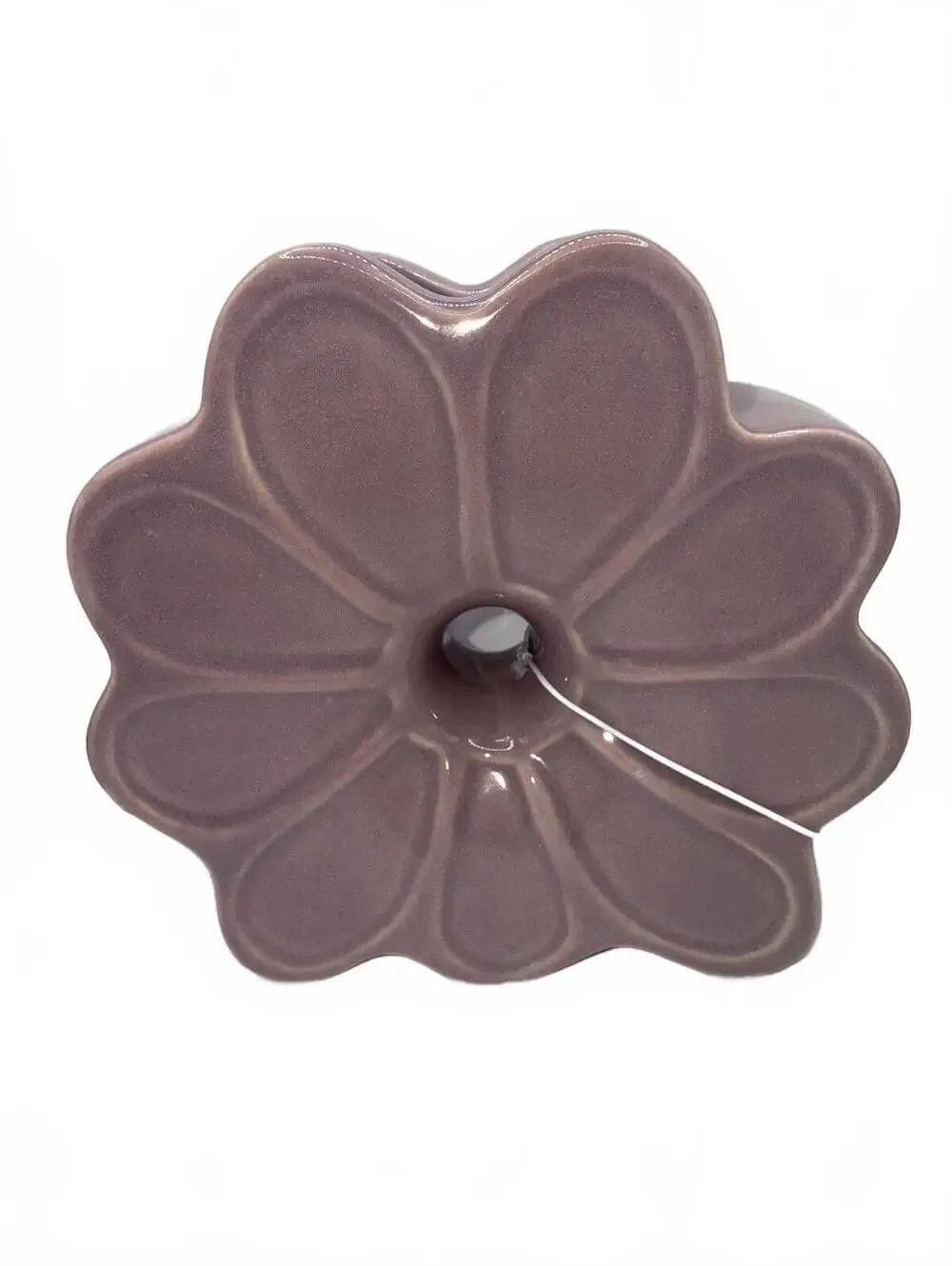 NEW! Ceramic Flower-Shaped Decorative Vase in Mauve